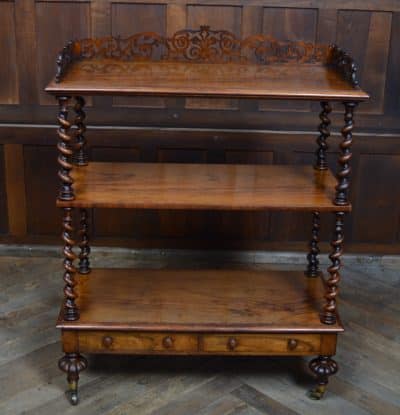 Victorian 3 Tier Walnut Whatnot SAI3111 - Image 15