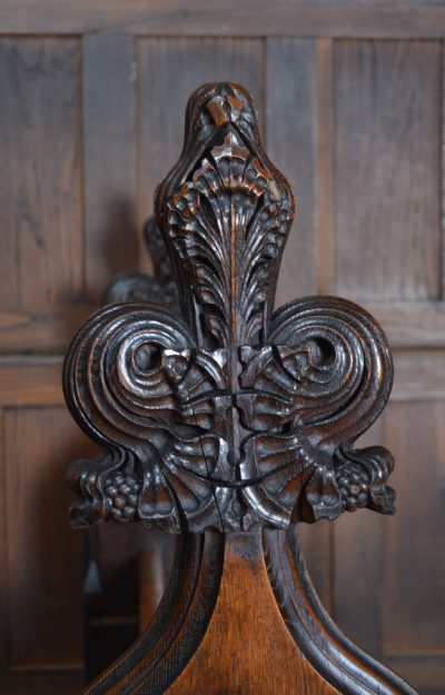 Victorian Gothic Style Oak Pew SAI3109 - Image 13