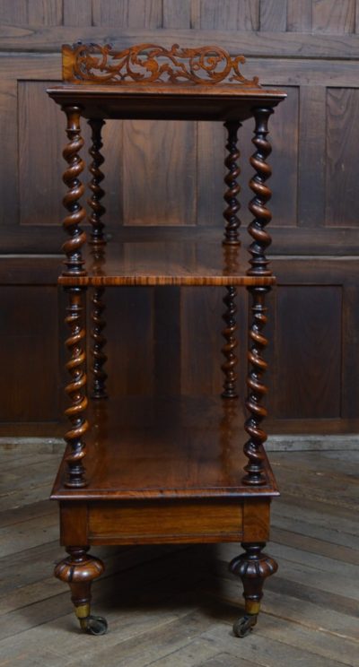Victorian 3 Tier Walnut Whatnot SAI3111 - Image 14