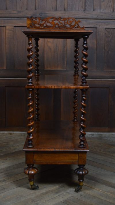 Victorian 3 Tier Walnut Whatnot SAI3111 - Image 12