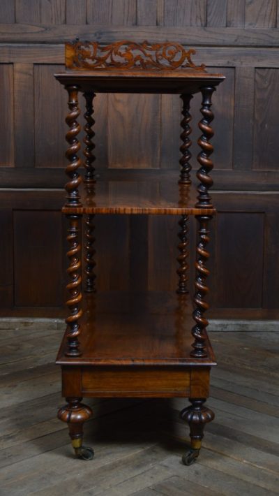 Victorian 3 Tier Walnut Whatnot SAI3111 Antique Bookcases 14