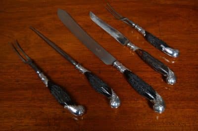 Walker & Hall Carving Set SAI3128 Antique Knives 11