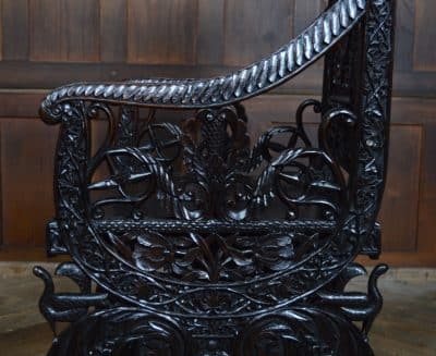 Oriental Hardwood Arm Chair SAI3117 Antique Chairs 14