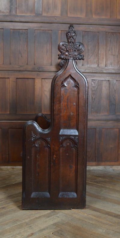 Victorian Gothic Style Oak Pew SAI3109 Antique Chairs 11