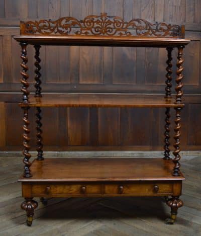 Victorian 3 Tier Walnut Whatnot SAI3111 - Image 9