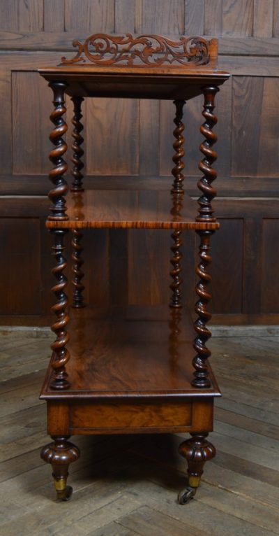 Victorian 3 Tier Walnut Whatnot SAI3111 - Image 8