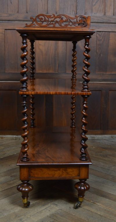 Victorian 3 Tier Walnut Whatnot SAI3111 Antique Bookcases 10