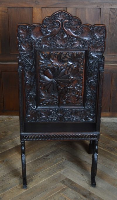 Oriental Hardwood Arm Chair SAI3117 - Image 9