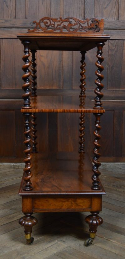 Victorian 3 Tier Walnut Whatnot SAI3111 Antique Bookcases 9