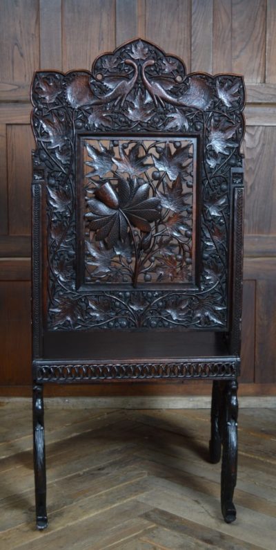 Oriental Hardwood Arm Chair SAI3117 - Image 8