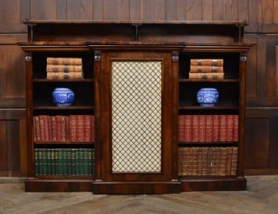 Rosewood Breakfront Bookcase / Sideboard SAI3099 Antique Bookcases 3