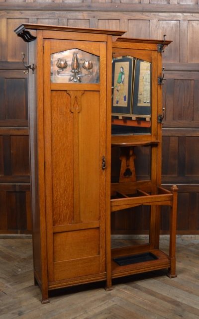 Arts And Crafts Oak Hall Stand/ Robe SAI3110 - Image 21