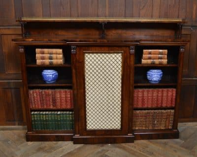 Rosewood Breakfront Bookcase / Sideboard SAI3099 Antique Bookcases 19