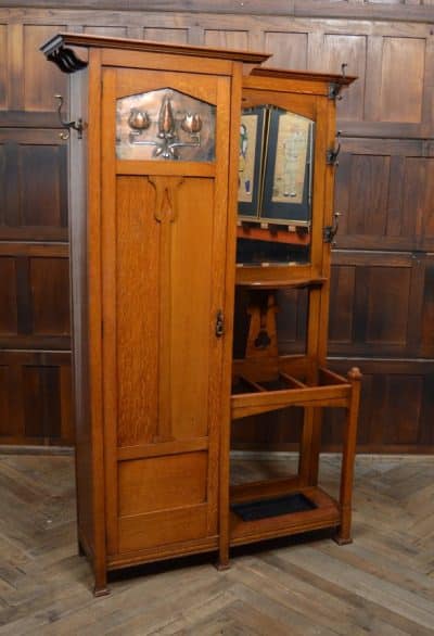 Arts And Crafts Oak Hall Stand/ Robe SAI3110 - Image 20