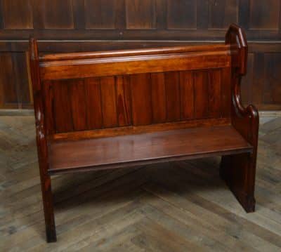 Victorian Pitch Pine Pew SAI3104 Antique Chairs 5