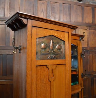 Arts And Crafts Oak Hall Stand/ Robe SAI3110 - Image 19