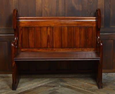 Victorian Pitch Pine Pew SAI3104 Antique Chairs 6