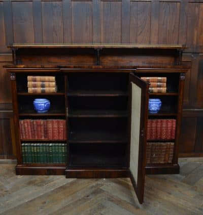 Rosewood Breakfront Bookcase / Sideboard SAI3099 Antique Bookcases 15