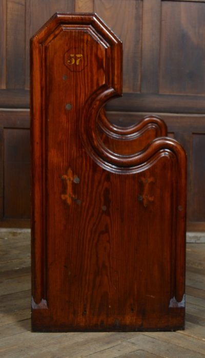 Victorian Pitch Pine Pew SAI3104 - Image 15