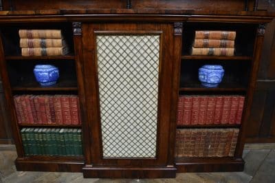 Rosewood Breakfront Bookcase / Sideboard SAI3099 Antique Bookcases 14