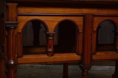 Victorian Pitch Pine Gothic Style Table SAI3112 - Image 6