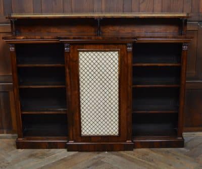 Rosewood Breakfront Bookcase / Sideboard SAI3099 - Image 11