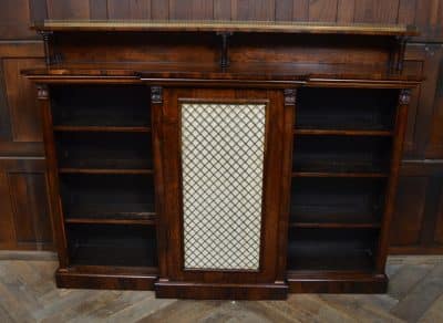Rosewood Breakfront Bookcase / Sideboard SAI3099 - Image 10