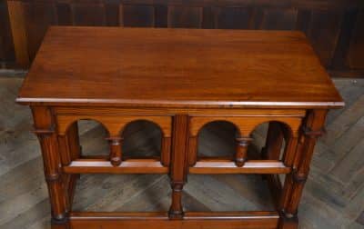 Victorian Pitch Pine Gothic Style Table SAI3112 - Image 4