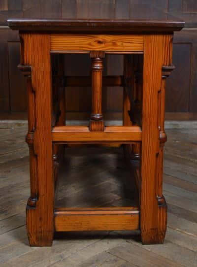 Victorian Pitch Pine Gothic Style Table SAI3112 Antique Furniture 5