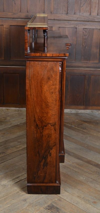 Rosewood Breakfront Bookcase / Sideboard SAI3099 - Image 7