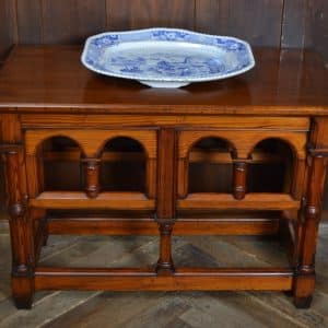 Victorian Pitch Pine Gothic Style Table SAI3112 Antique Furniture
