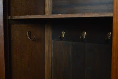 Arts And Crafts Oak Hall Stand/ Robe SAI3110 - Image 10