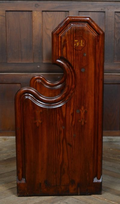 Victorian Pitch Pine Pew SAI3104 - Image 8