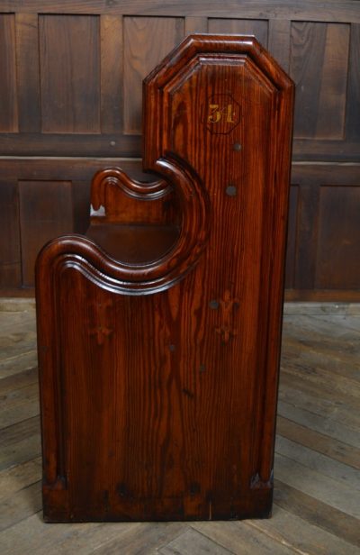 Victorian Pitch Pine Pew SAI3104 - Image 7
