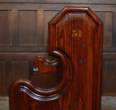 Victorian Pitch Pine Pew SAI3104 - Image 6