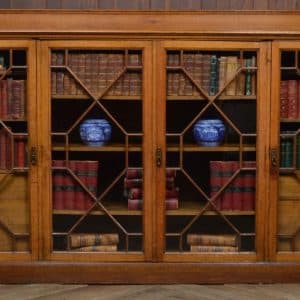 Edwardian Oak Bookcase / Display Cabinet SAI3127 Antique Bookcases