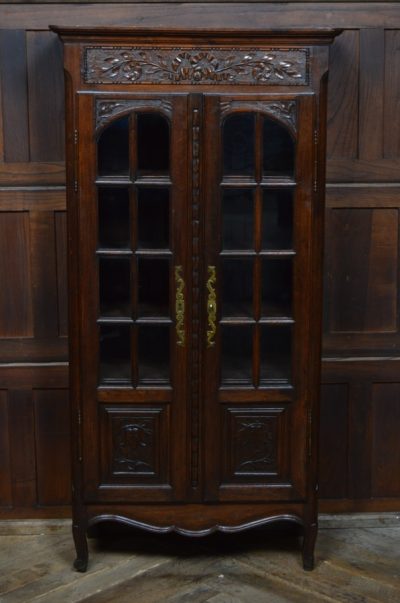 French Victorian Oak Bookcase / Display Cabinet SAI3105 Antique Bookcases 5