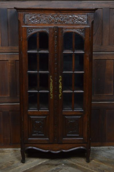 French Victorian Oak Bookcase / Display Cabinet SAI3105 - Image 3