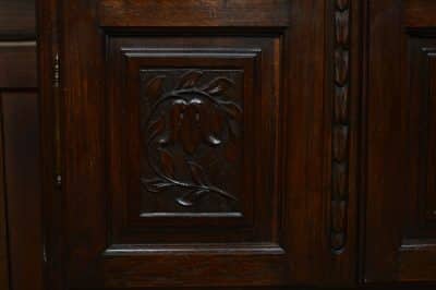 French Victorian Oak Bookcase / Display Cabinet SAI3105 - Image 5