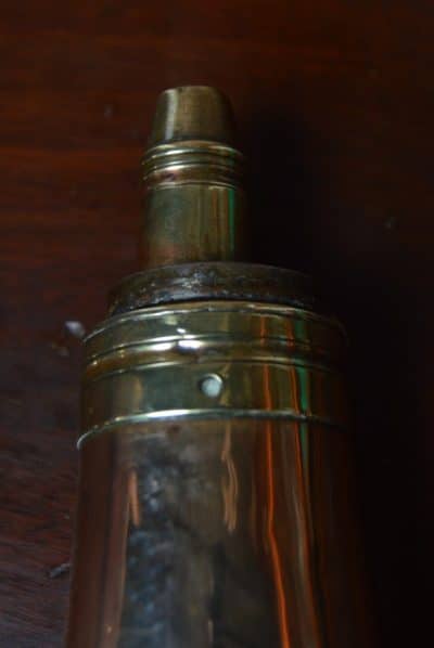 19th Century Copper And Brass Powder Flask SAI3132 Military & War Antiques 7