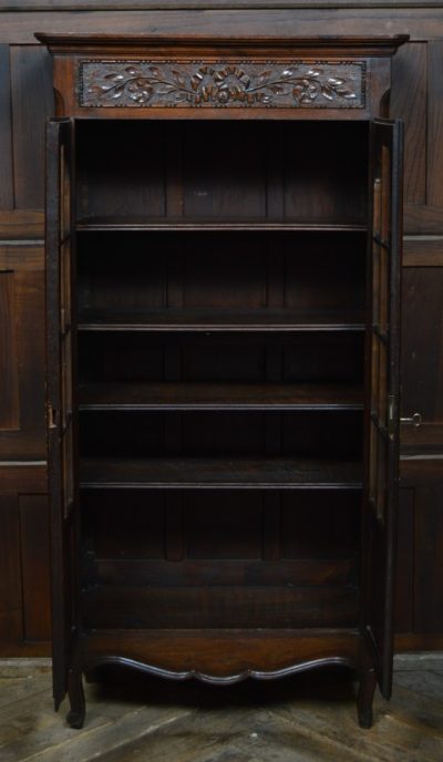 French Victorian Oak Bookcase / Display Cabinet SAI3105 Antique Bookcases 13