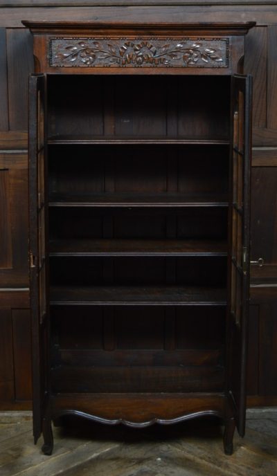 French Victorian Oak Bookcase / Display Cabinet SAI3105 - Image 11