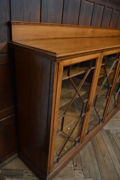 Edwardian Oak Bookcase / Display Cabinet SAI3127 Antique Bookcases 7