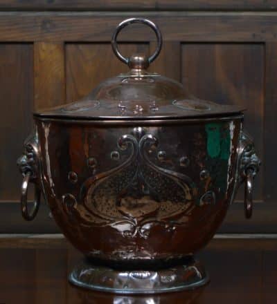Art Nouveau Copper Coal Bucket SAI3107 Miscellaneous 3