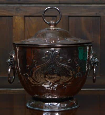 Art Nouveau Copper Coal Bucket SAI3107