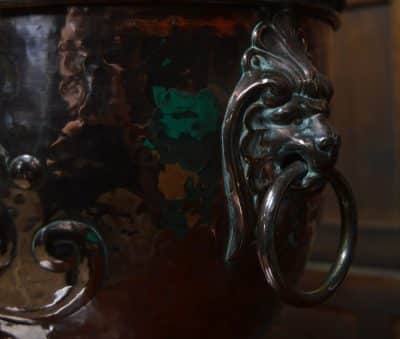 Art Nouveau Copper Coal Bucket SAI3107 - Image 12