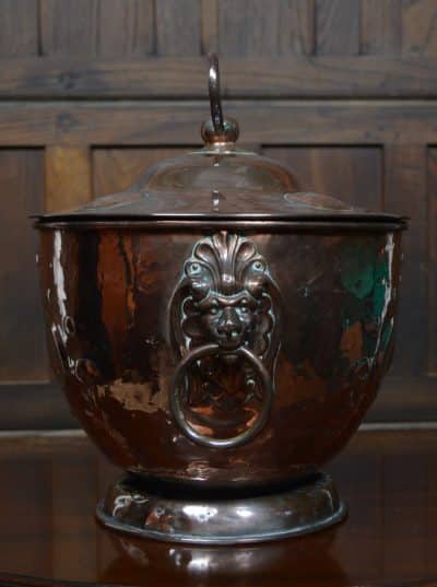Art Nouveau Copper Coal Bucket SAI3107 - Image 10