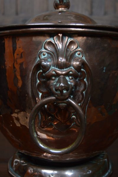 Art Nouveau Copper Coal Bucket SAI3107 - Image 9