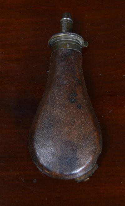 19th Century Leather Powder Flask SAI3137 Military & War Antiques 7
