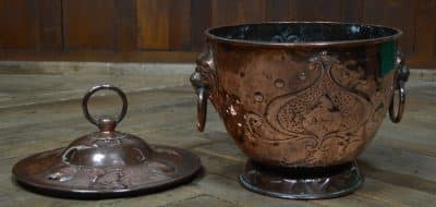 Art Nouveau Copper Coal Bucket SAI3107 - Image 5